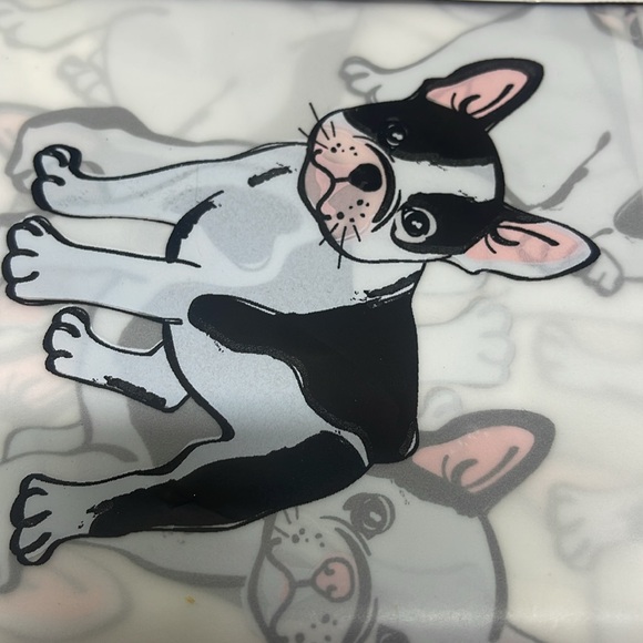 Black & White Bulldog Peva Shower Curtain Dogs - Picture 2 of 5